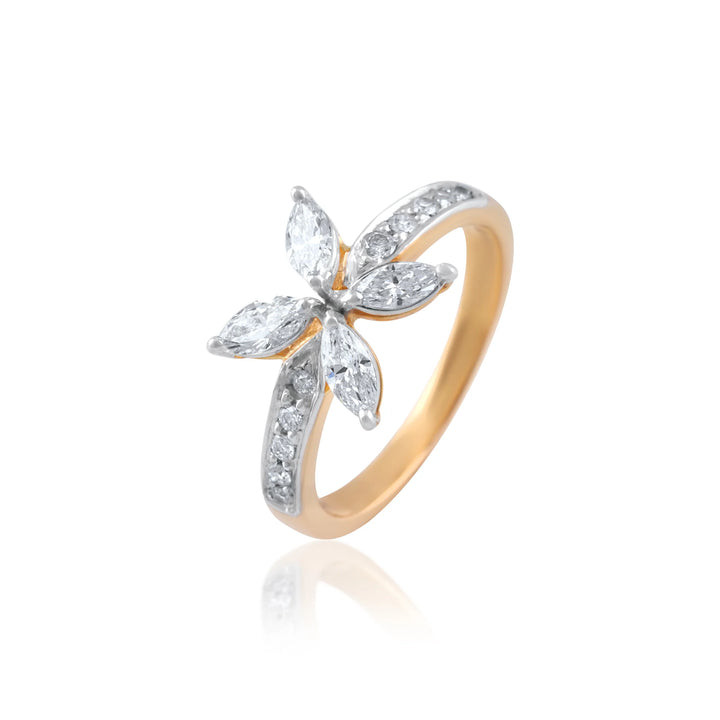 Flower Shape Diamond Ring