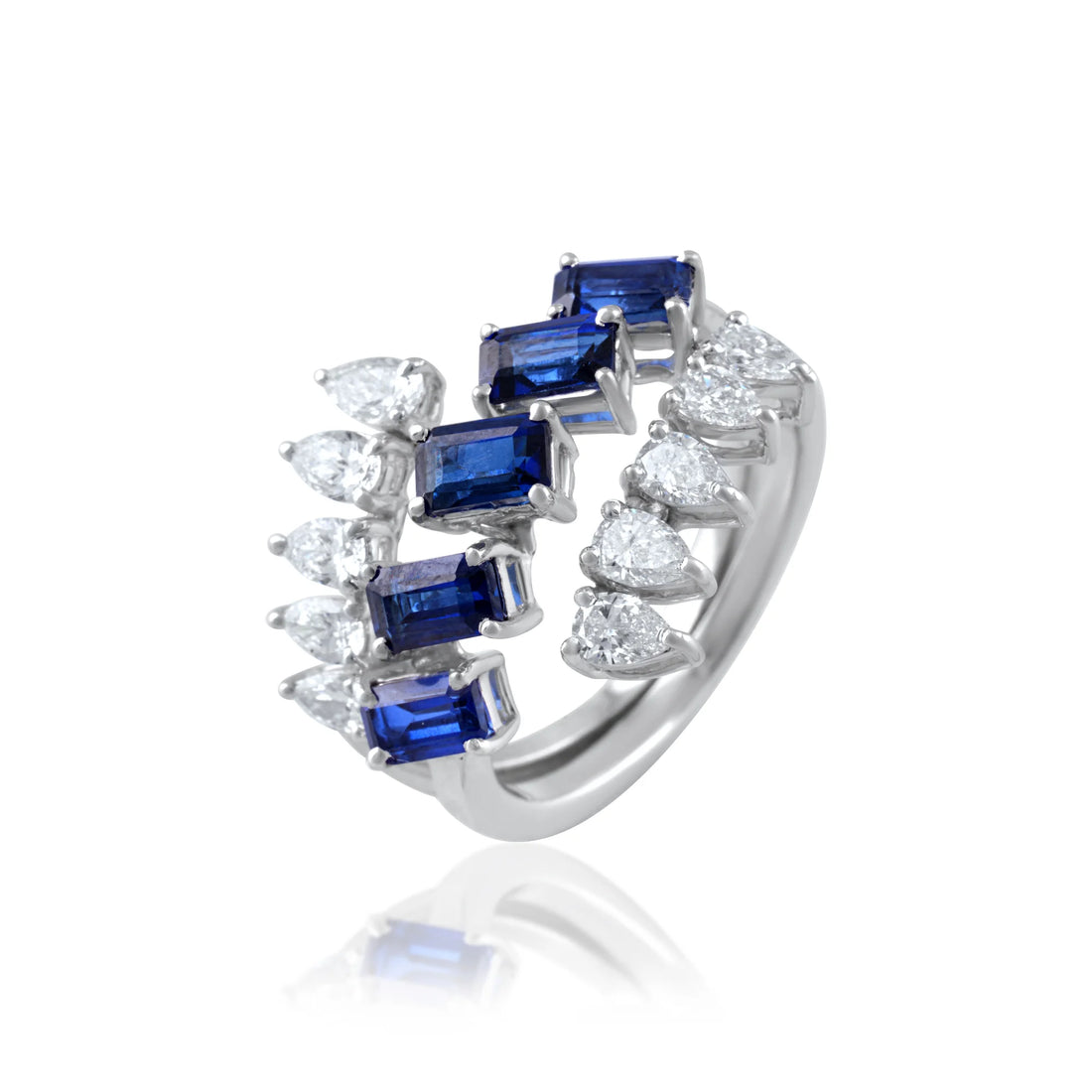 Bluestones and Pear Shape Ring