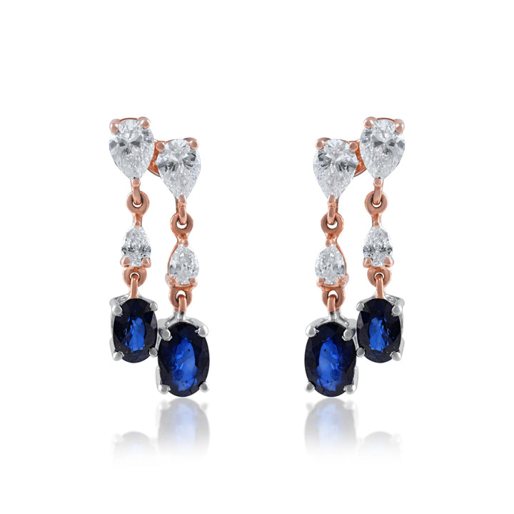Celestial Blue Saphhire Earrings
