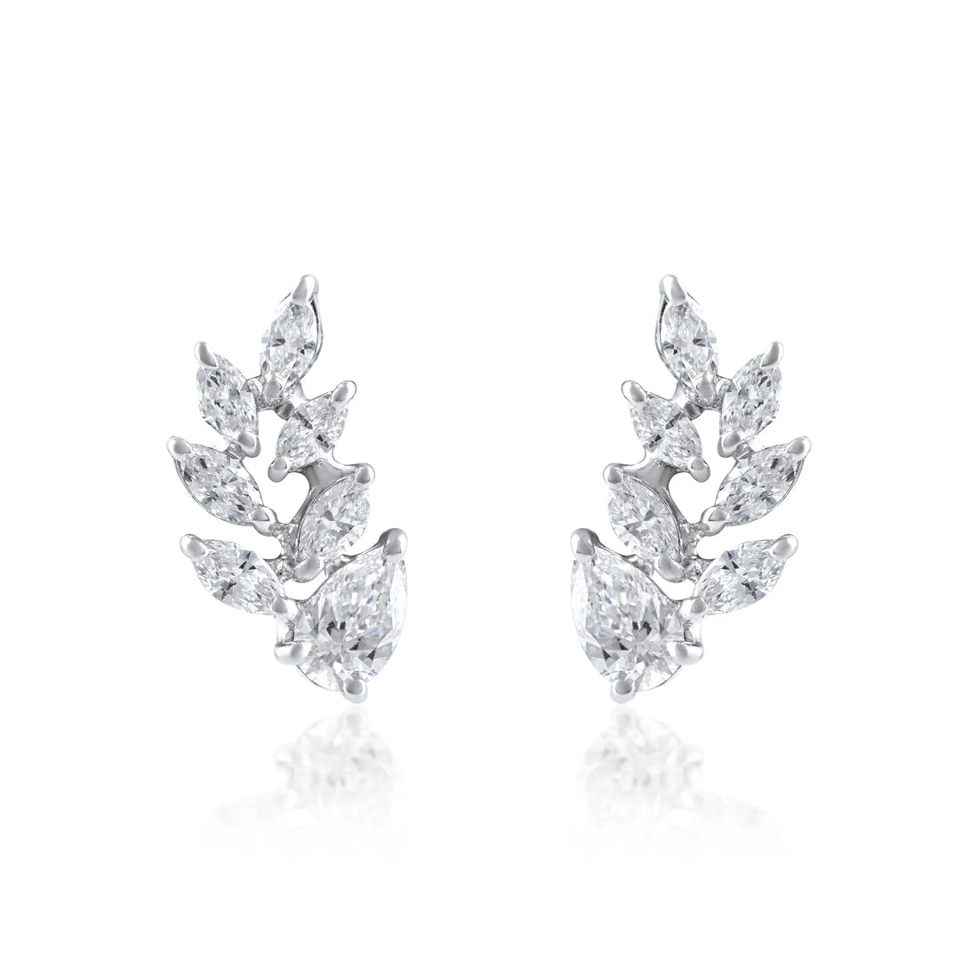 Pear Shape Diamond Studs