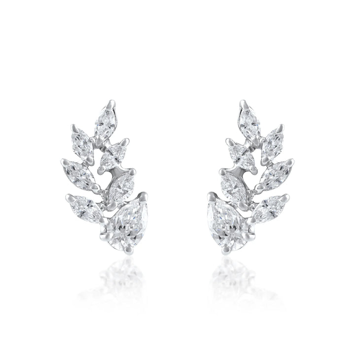 Pear Shape Diamond Studs