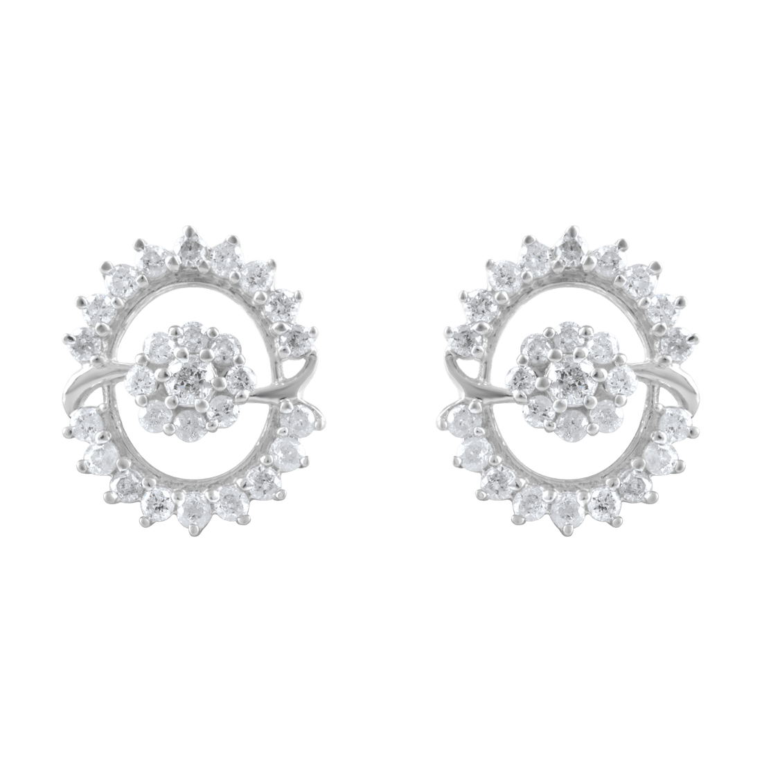 Diamond Cluster Earrings