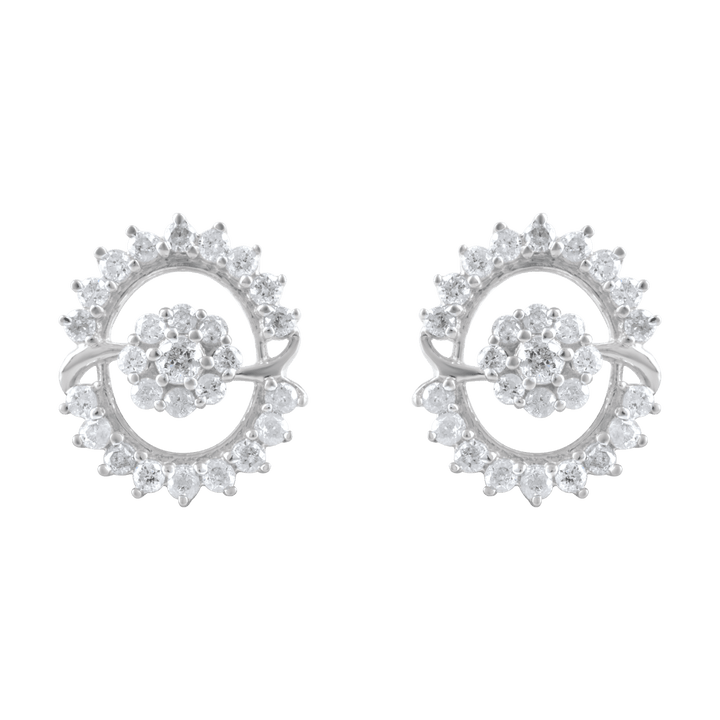 Diamond Cluster Earrings