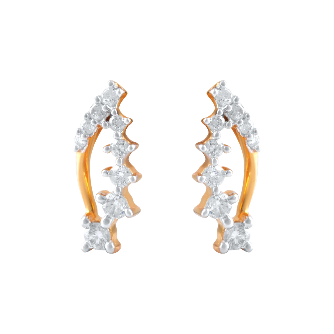 Gold Diamond Earrings