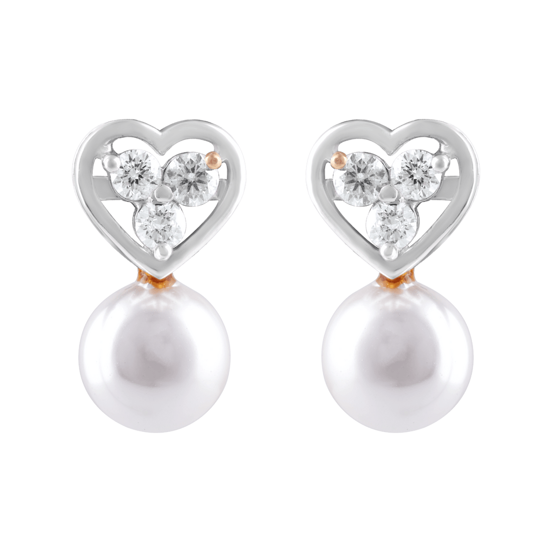 Heart Shape Diamond Earrings