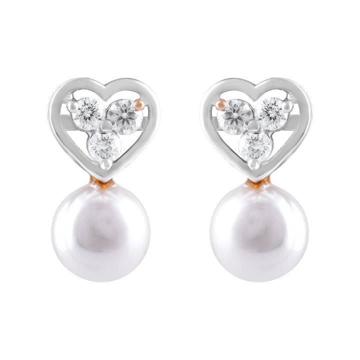 Heart Shape Diamond Earrings