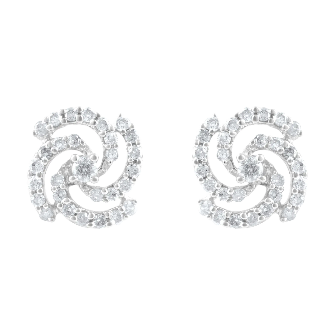 Swirl Diamond Earrings