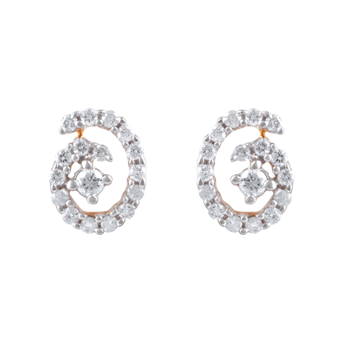 Twisty Diamond Studs
